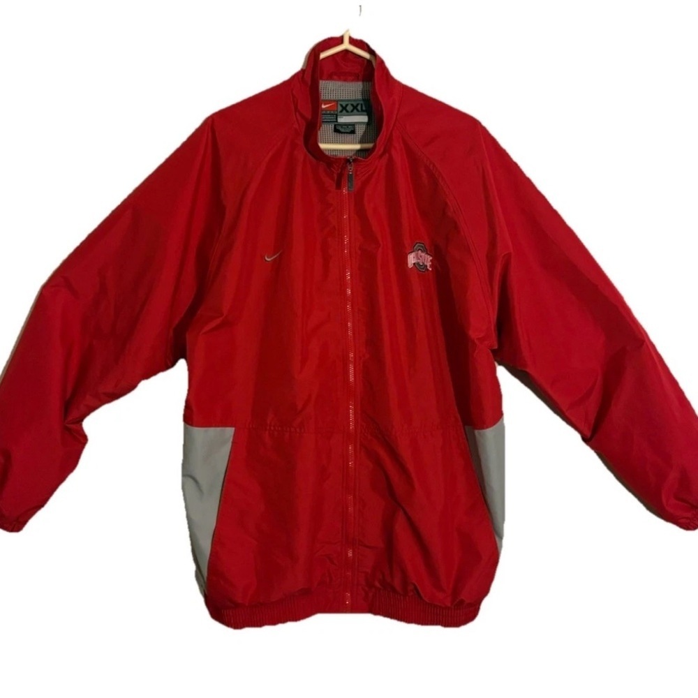 Ohio State Buckeyes Nike Team Jacket Full Zip Red & Gray Size 2XL